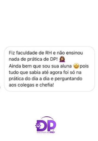 Depoimento de aluna 2 do Workshop Atualizações no DP