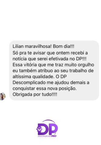 Depoimento de aluna 3 do Workshop Atualizações no DP