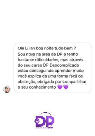 Depoimento de aluna 4 do Workshop Atualizações no DP