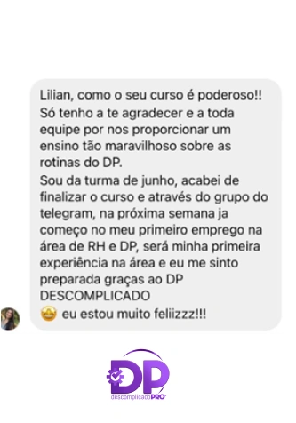 Depoimento de aluna 5 do Workshop Atualizações no DP