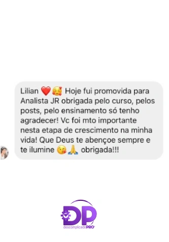 Depoimento de aluna 6 do Workshop Atualizações no DP